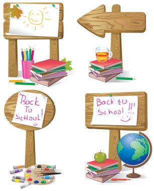 Back to school sign clipart