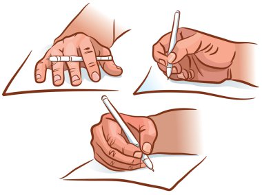 Hand writing clipart