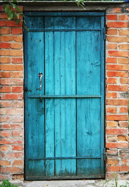 stock image Old door and wall