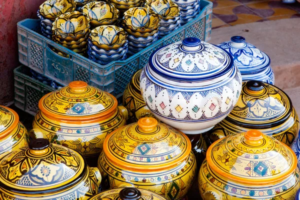 Traditional maroccan pottery — Stock Photo, Image