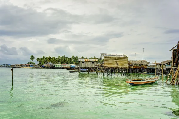 Bajau laut landsby - Stock-foto