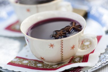 Mulled wine for Christmas clipart