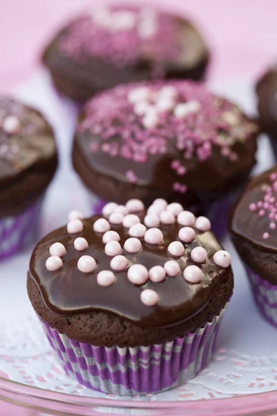 stock image Chocolate cupcakes