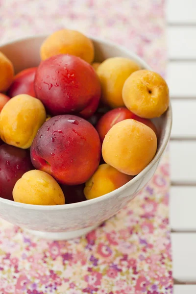 Abrikozen en nectarines — Stockfoto