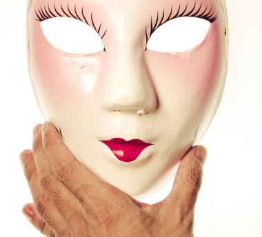 Çin antik opera maskesi