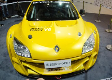 Renault megane trophy araç ekranda