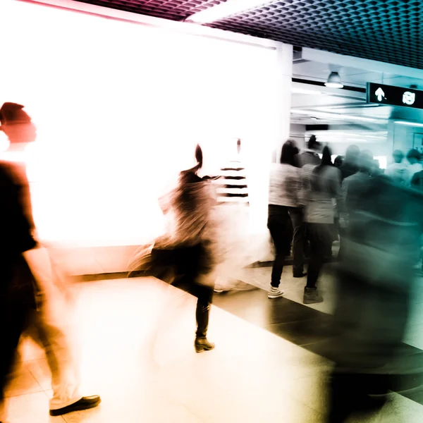 Passagier op metrostation — Stockfoto