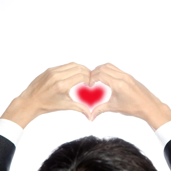 Hand heart shape — Stock Photo, Image