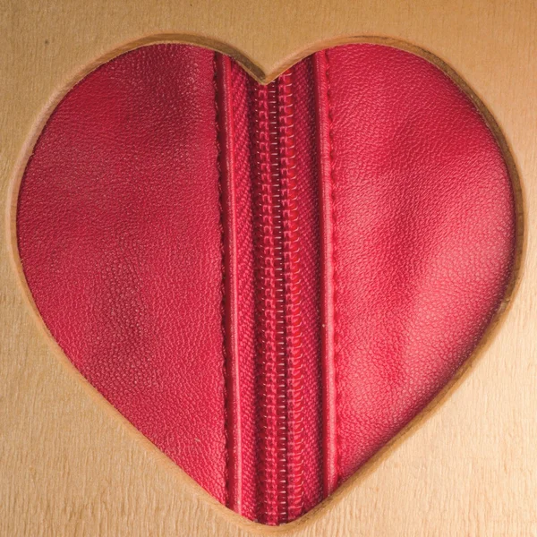 Форма деревянного сердца — стоковое фото