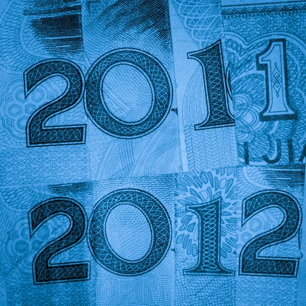 Новий рік 2012 фінансовий фон — стокове фото