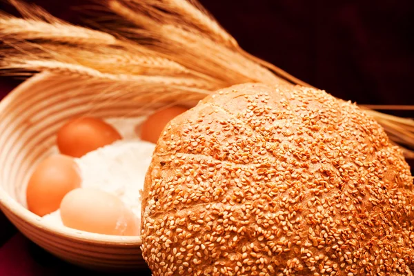Sesame bread — Stock Photo, Image