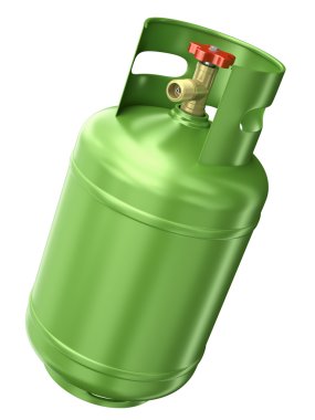 Green gas container clipart