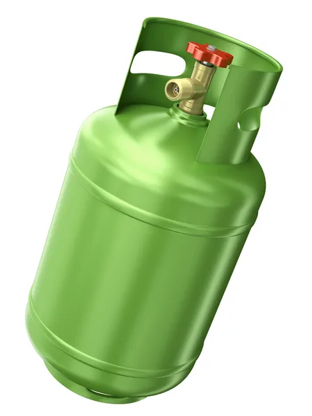 绿色气体容器 — 图库照片