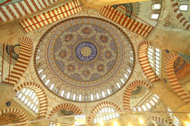 Inside of Selimiye mosque clipart