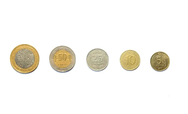土耳其硬币 — 图库照片