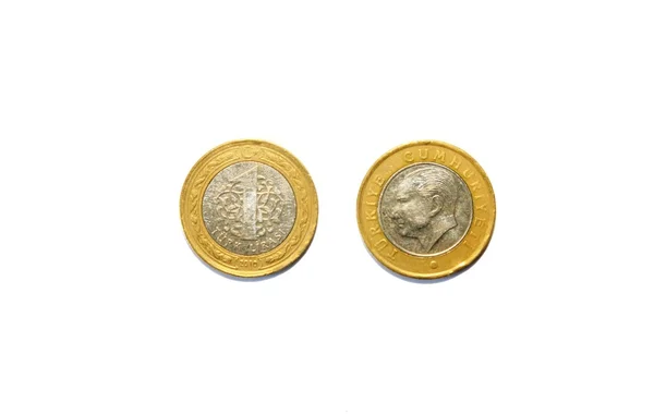 土耳其硬币 — 图库照片