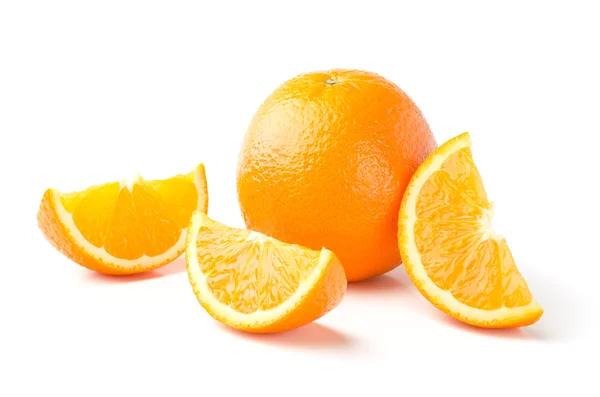 Orange i plastry na białym tle — Zdjęcie stockowe