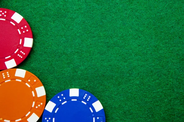 Puces de jeu Casino avec espace de copie — Photo