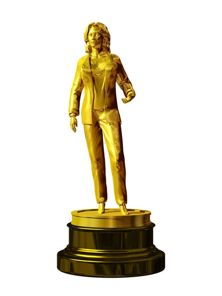 Нагорода статуя, герой твору — стокове фото