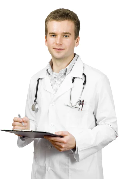 Doctor with cliproard — Stock Photo, Image