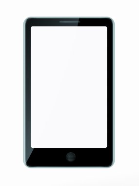 smartphone üzerinde beyaz izole