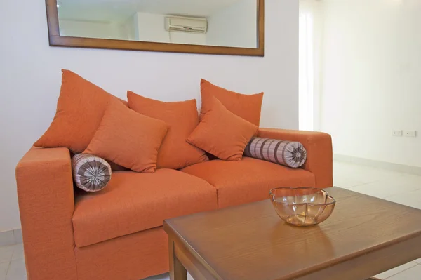 Luxusní interiér obývacího pokoje bytu — Stock fotografie