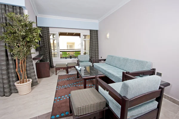 Lounge in einer Hotelsuite — Stockfoto