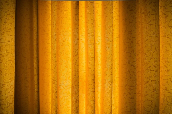 Gold vertical Curtain — Stock Photo, Image