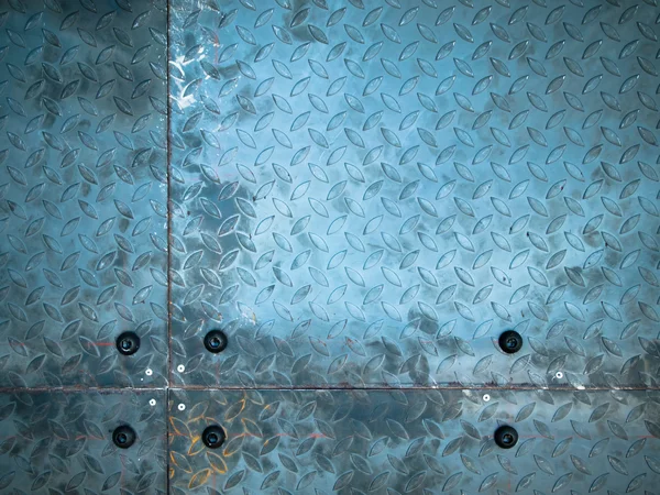 Textura da placa de aço bruto no painel — Fotografia de Stock