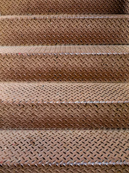 Placas de aço escada — Fotografia de Stock