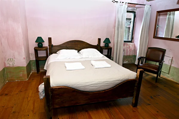 Pembe yatak odası — Stok fotoğraf