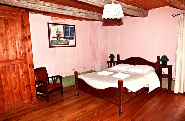 ピンクのベッドルーム — ストック写真