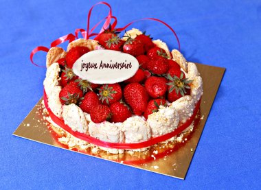 Strawberry cake clipart