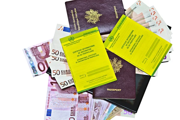 노트와 여권 — 스톡 사진