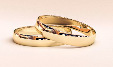 Wedding rings clipart