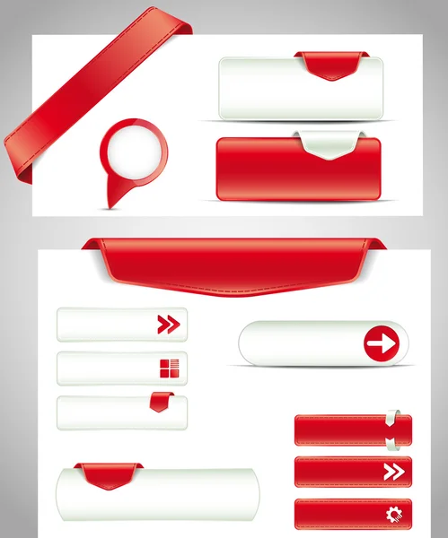 Boutons rouges — Image vectorielle