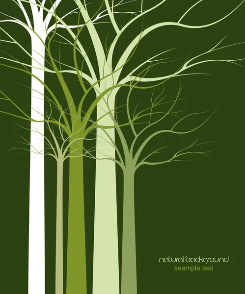 Ağaçlar 7 — Stok Vektör
