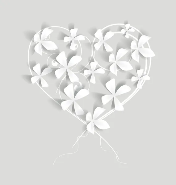 White flowers studded ロイヤリティフリーのストックイラスト
