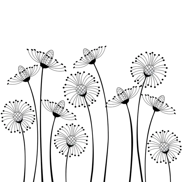 Fleurs de prairie — Image vectorielle