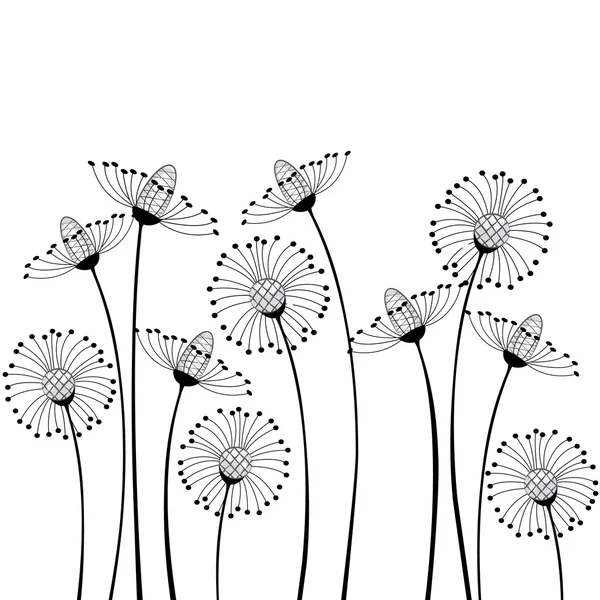 Лугові квіти Векторна Графіка
