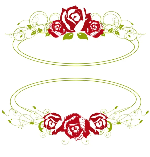 Red roses — Stock Vector