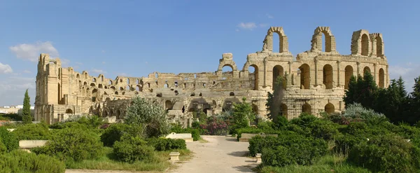 Anfiteatro romano de El-Jam, coliseo — Foto de Stock