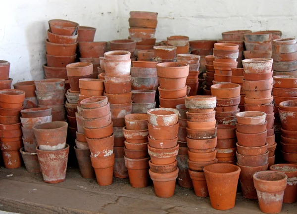 Terracotta Flower Pots. — Stock Photo, Image