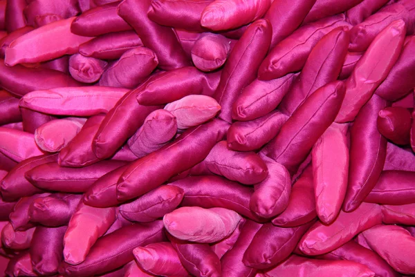 Фіолетовий шовкові bean сумки. — стокове фото
