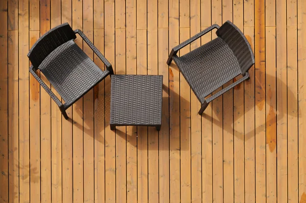 Mesa e cadeiras — Fotografia de Stock
