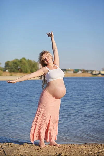 Donna incinta. — Foto Stock