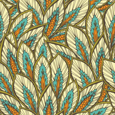 Vector seamless eastern pattern clipart