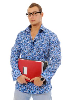 Yakışıklı bir gencin portresi.