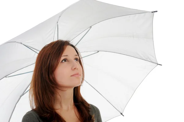 Şemsiye ile işadamı görüntüsü — Stok fotoğraf