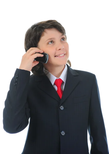 Chico hablando por teléfono . —  Fotos de Stock
